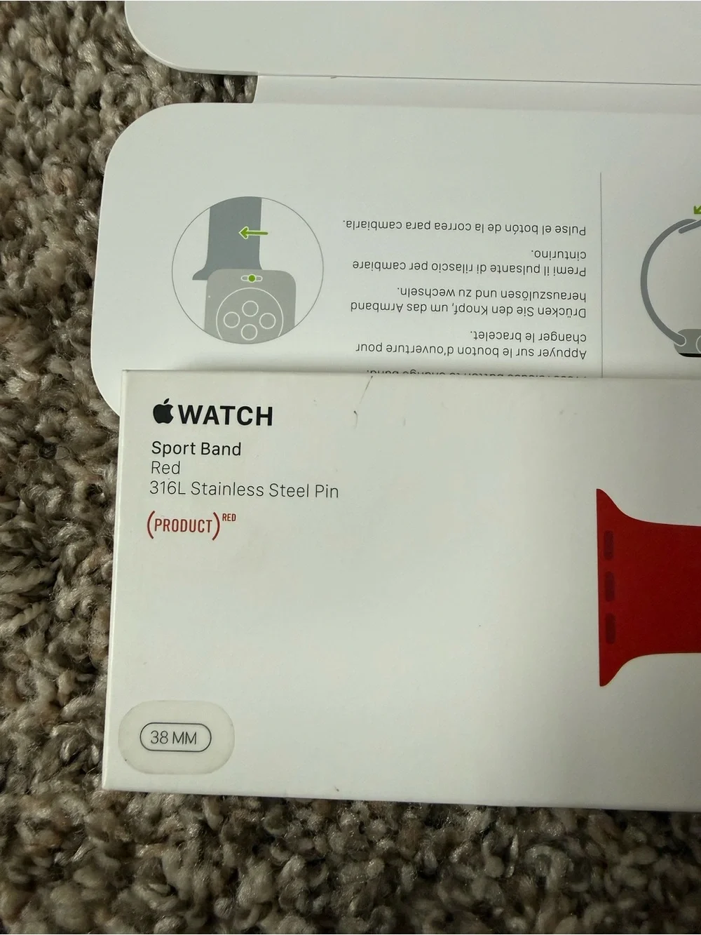 Apple Watch Sport Band - Red